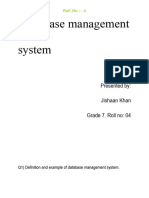 Data Base Management System Computer Ut