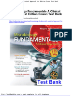 Microbiology Fundamentals A Clinical Approach 1st Edition Cowan Test Bank