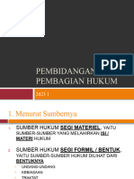 Pembidangan/ Pembagian Hukum