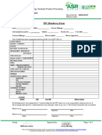 BZ-08-063-F Front End Loader-Telehandler Handover Checklist Form
