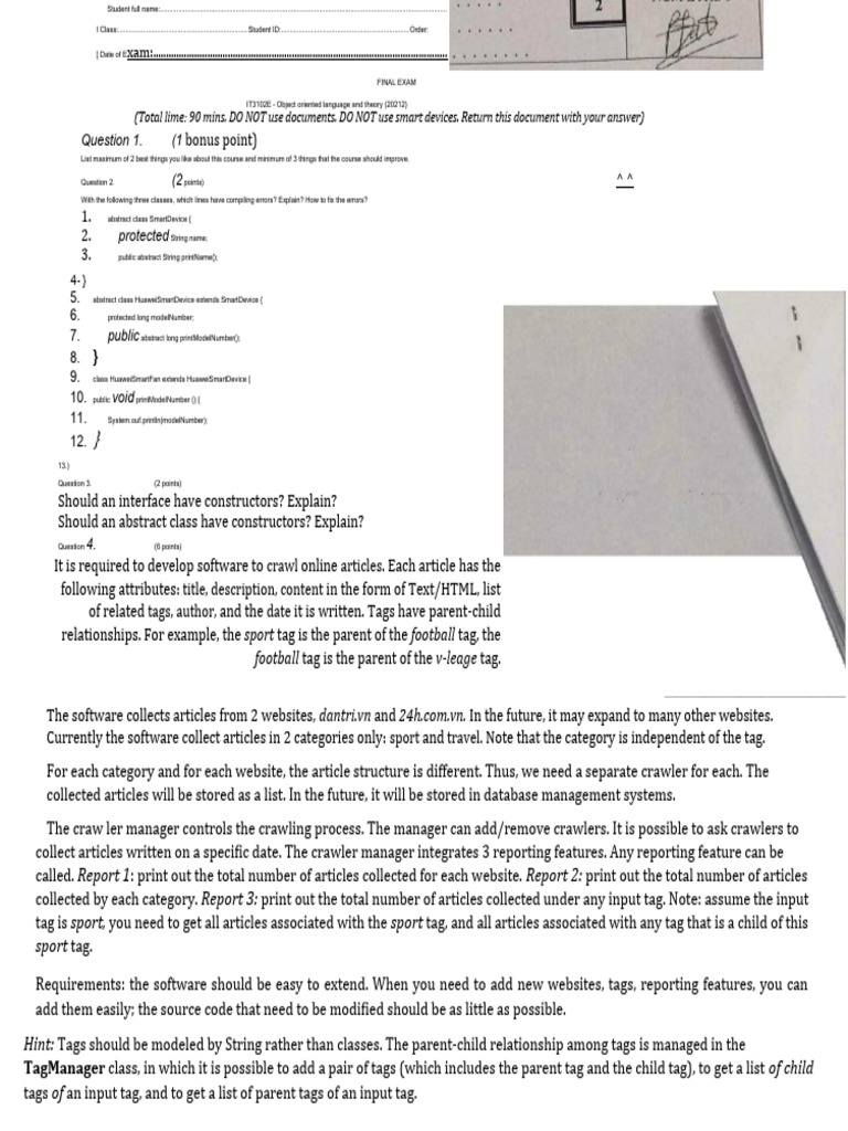 N.ocr | PDF | Object Oriented Programming | Class (Computer Programming)