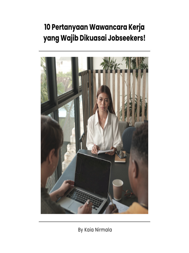 Pertanyaan Yang Sering Bikin Bingung Di Wawancara Kerja | PDF