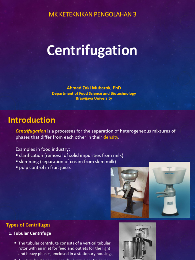 1. Centrifugation | PDF | Centrifuge | Centrifugation