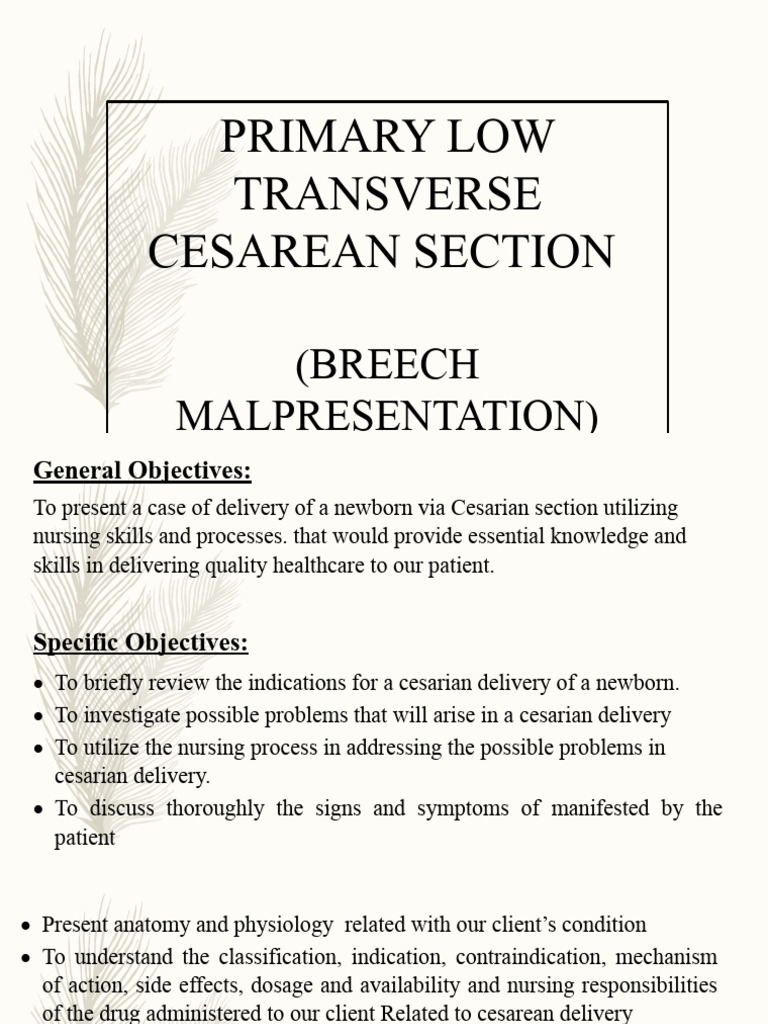 Repeat Case Breech 1 | PDF | Opioid | Childbirth