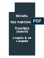 Recueil - Partitions - Chants Autres (Lingala & en Langues)