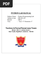 Python Lab Mcan 191