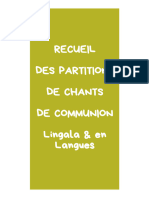 Recueil - Partitions - Chants de Communion (Lingala & en Langues)