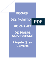 Recueil - Partitions - Chants de Prière Universelle (Lingala & en Langues)