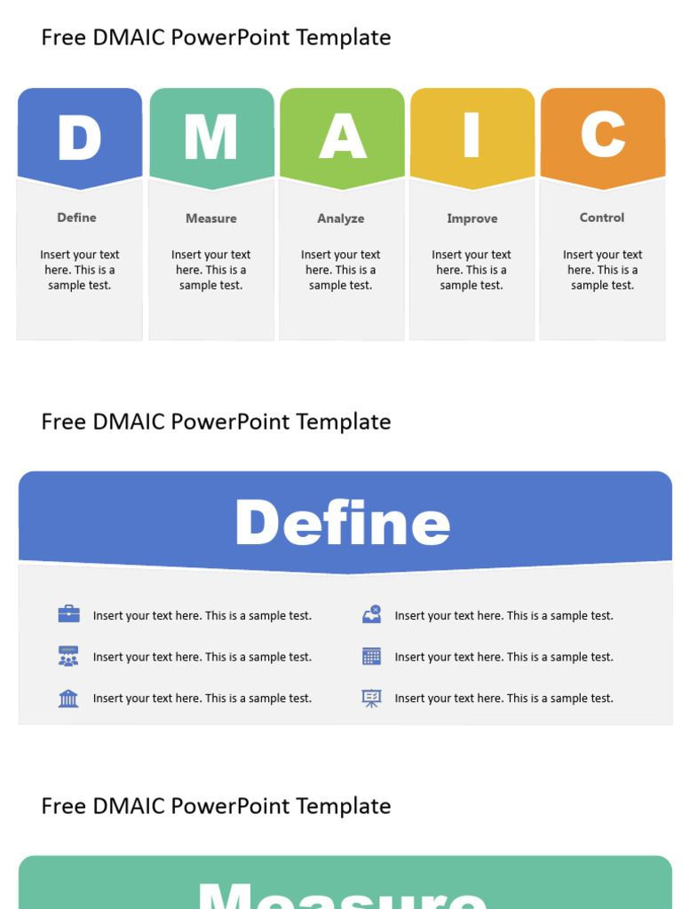 Free DMAIC PowerPoint Template Download | PDF | Computing