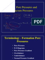 Pore Pressures and Fracture Pressures