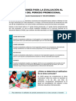 Orientaciones para La Evaluación Al Término Del P.P.2019