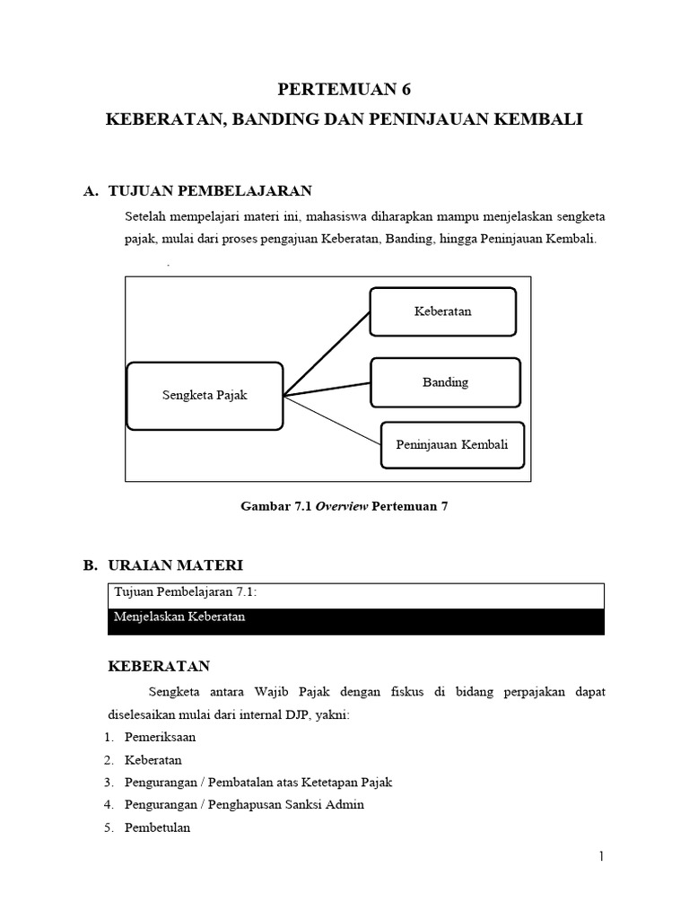 Pert 6 Keberatan Banding Dan Peninjauan Kembali Pdf