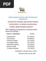 Lighting in Underground or Opencast Mining (Group 3)