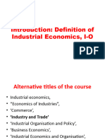 Introduction of Industrial Economics