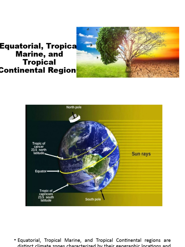 Equatorial, Tropical Marine, and Tropical Continental PDF Tropics