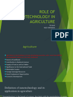 Role of Nanotechnology in Agriculture