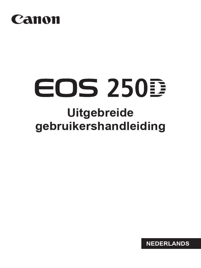 EOS 250D Advanced User Guide NL | PDF