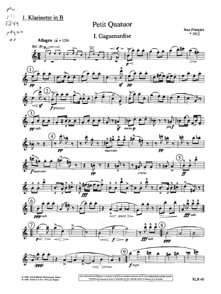 Petit Quatuor - Jean Francaix | PDF