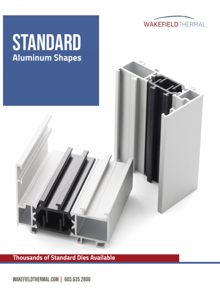 Standard Aluminum Shapes WakefieldThermal PDF Pipe (Fluid Conveyance) Extrusion