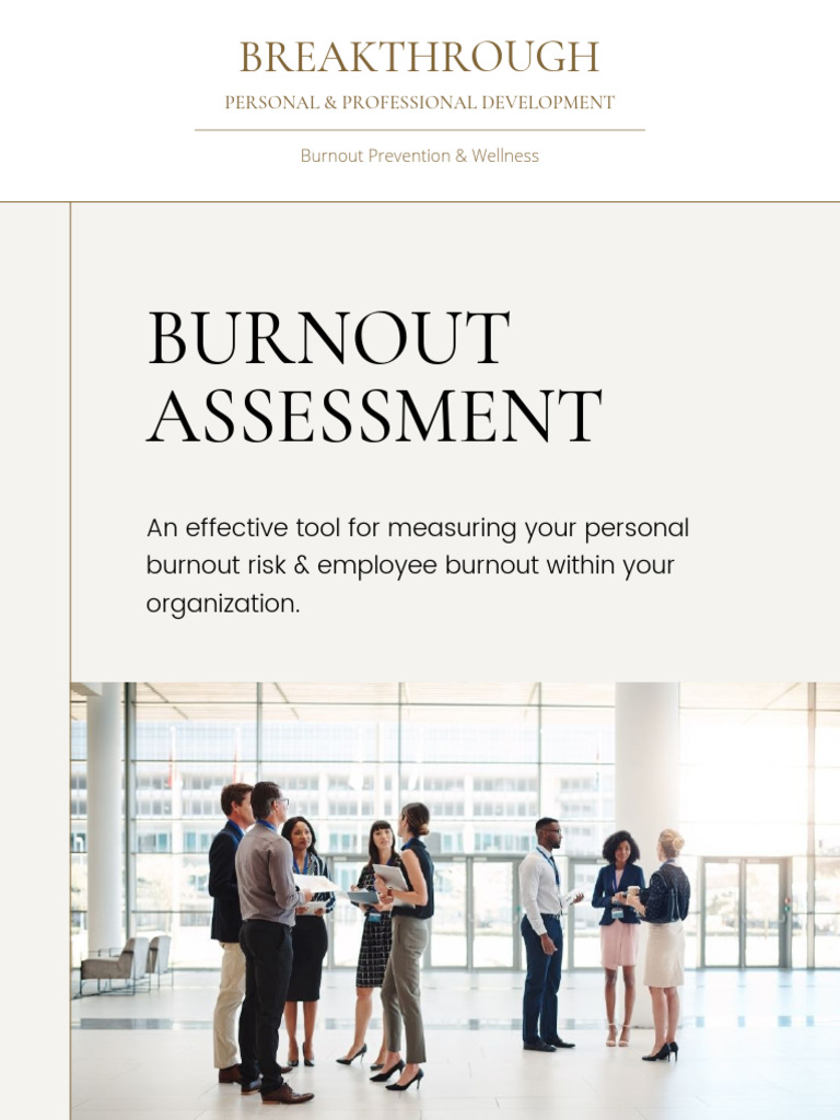 Burnout Assessment | PDF | Occupational Burnout | Stress Management