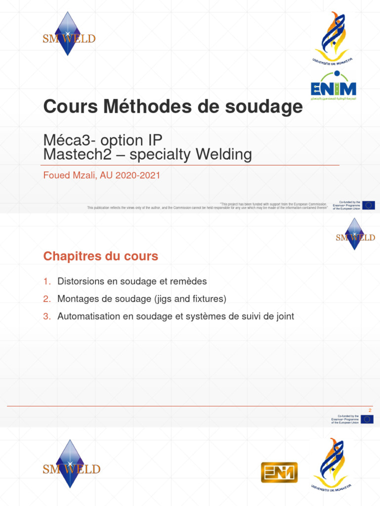 Cours Méthode de Soudage - Chap3 - Automatisation | PDF | Construction ...