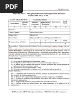 Syllabus - MBA-I - Sem-I - A.Y. 2023-24