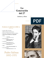 La Generación Del 27 - Autores (Hecho Por Teo Vidal Sevillano y Diego Pohl Martinez)