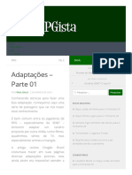 Adaptações - Parte 01 - RPGista