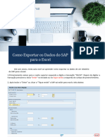 Como Exportar Dados Do SAP para o Excel