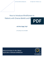 How To Introduce Mindfulness To Patients With Diverse Beliefs and Backgrounds