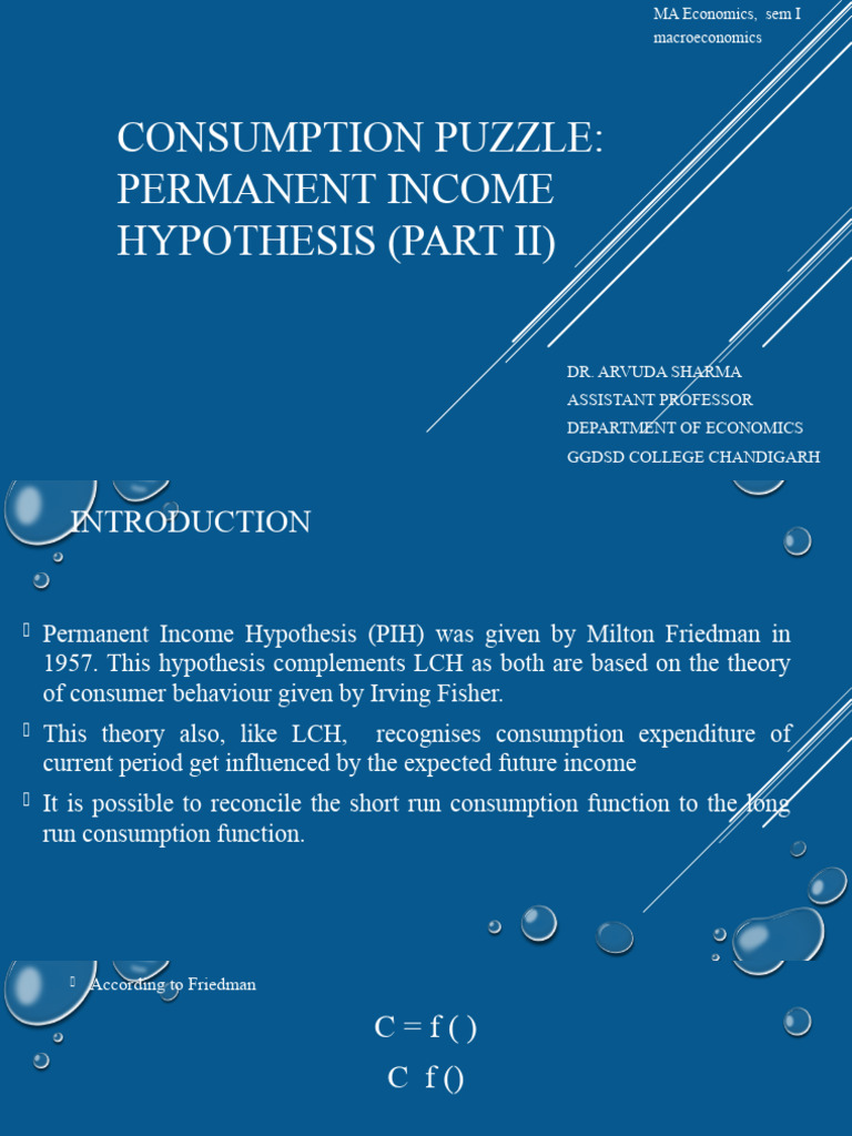 Explain Random Income Hypothesis