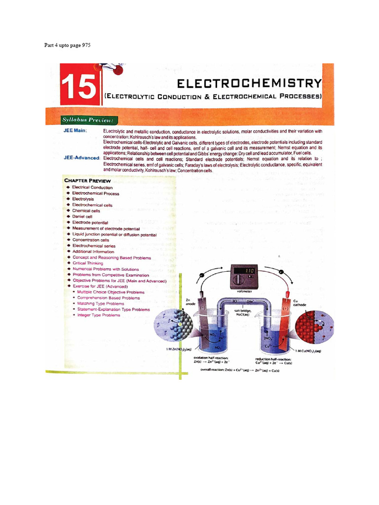 Electrochemistry Book | PDF