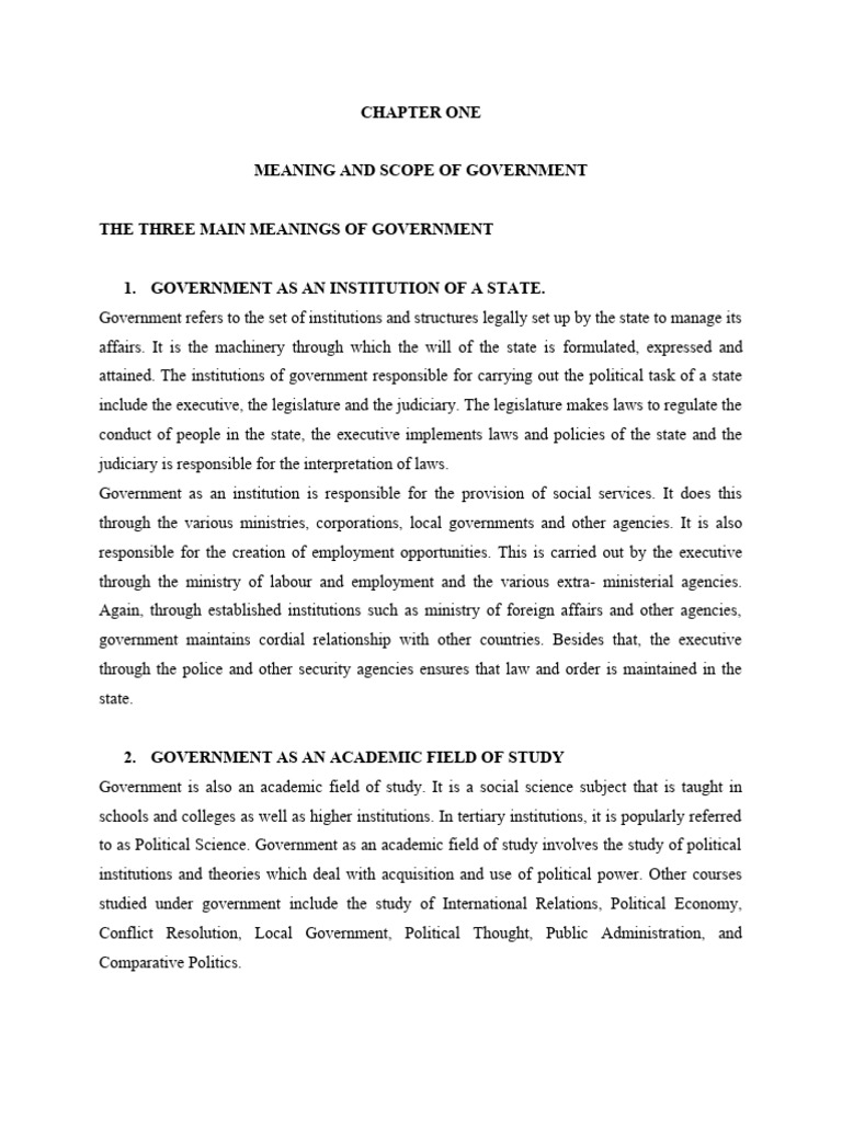 Understanding Government: Key Concepts | PDF | Capitalism | Socialism