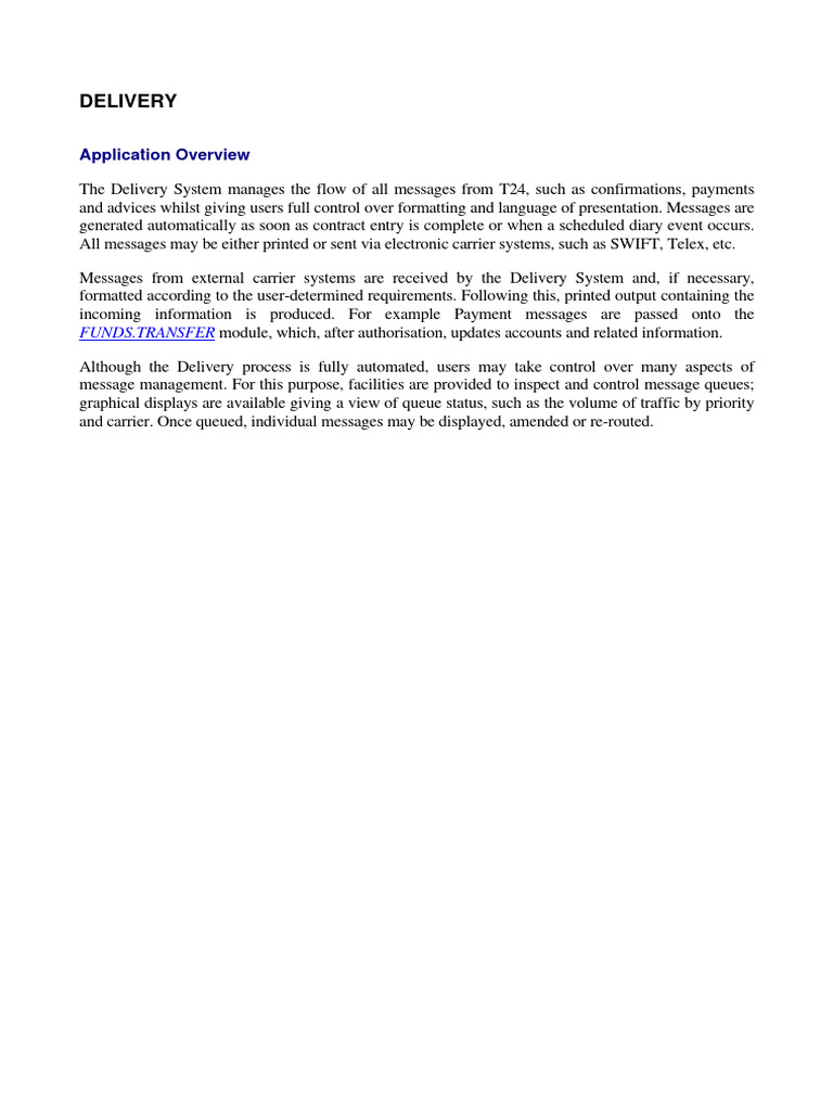 Delivery | PDF