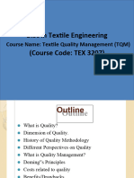 Textile Quality Management Lecture For Mid and Final Xam