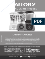 Manual Liquidificadores Mallory 