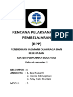 Rencana Pelaksanaan Pembelajaran (RPP) : Pendidikan Jasmani Olahraga Dan Kesehatan