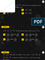 Physics Vector Questions