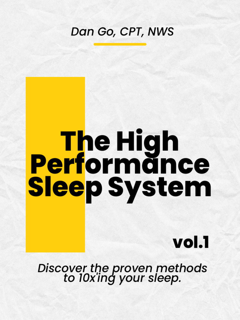 High Performance Sleep Tips | PDF | Sleep | Snoring