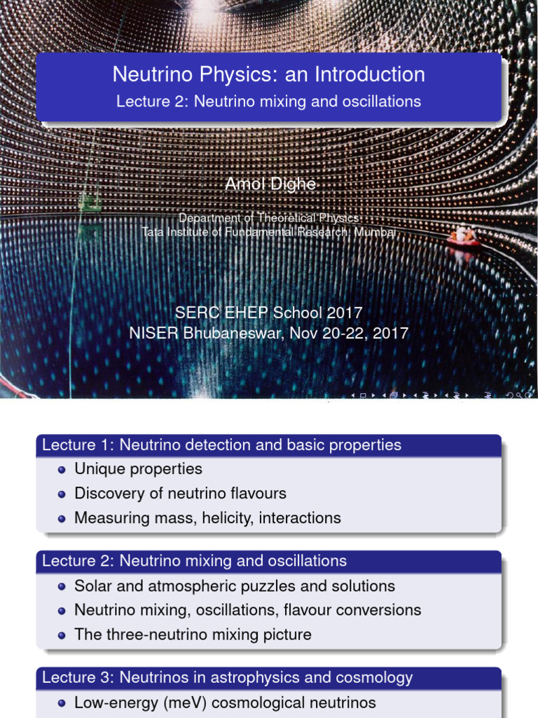 Neutrino Mixing and Oscillations Explained | PDF | Neutrino | Sun