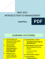 Mgt400-Chapter 1-Introduction To Management