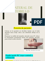 Proyeccion Lateral de Tobillo