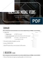 TASK - Practising MODAL VERBS - Complete