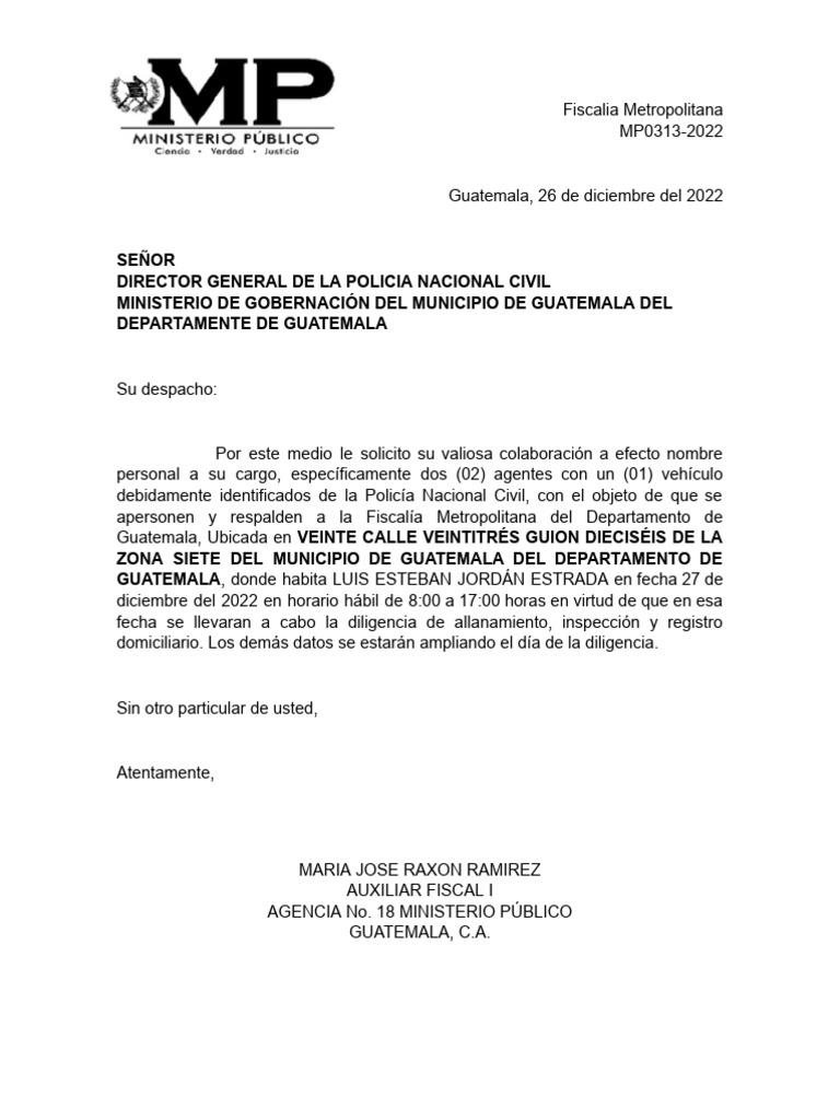 SOLICITUD A PNC (ALLANAMIENTO) PDF