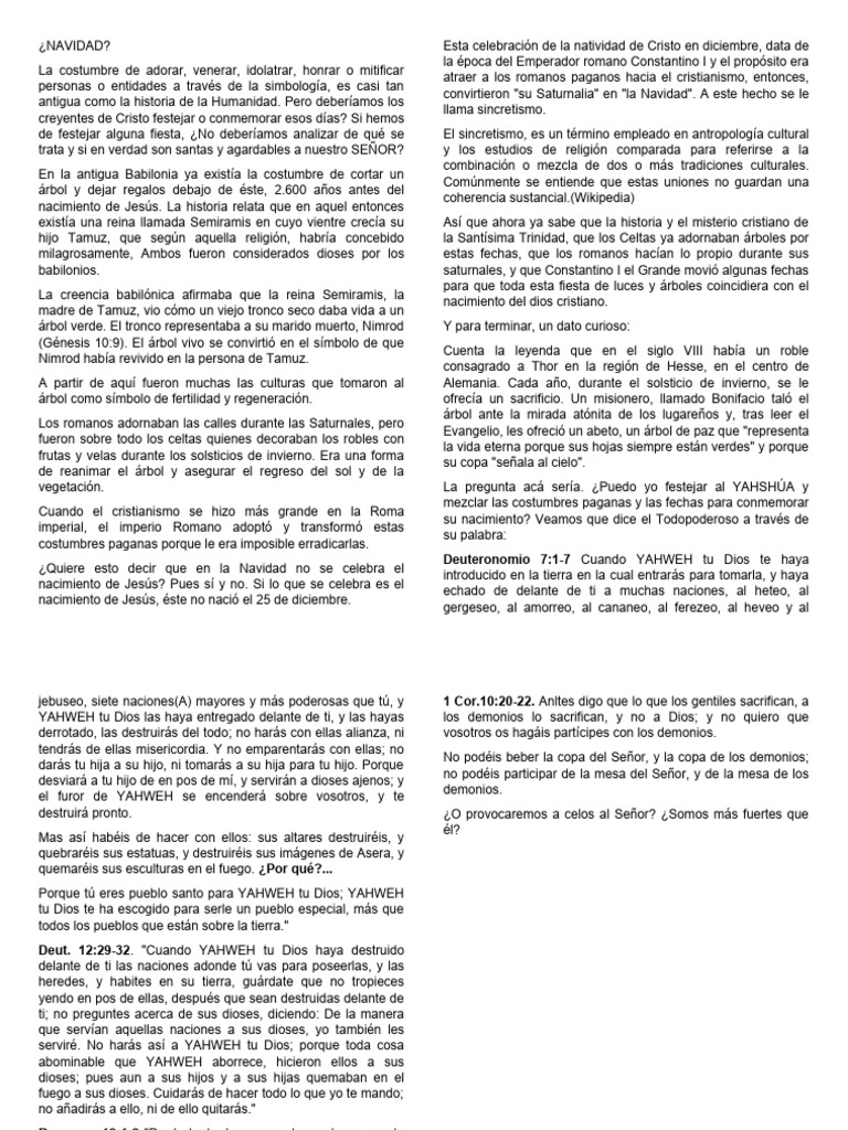 Orígenes y controversias de la Navidad | PDF | Navidad | Constantino el ...