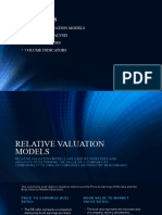 Relative Valuation Models