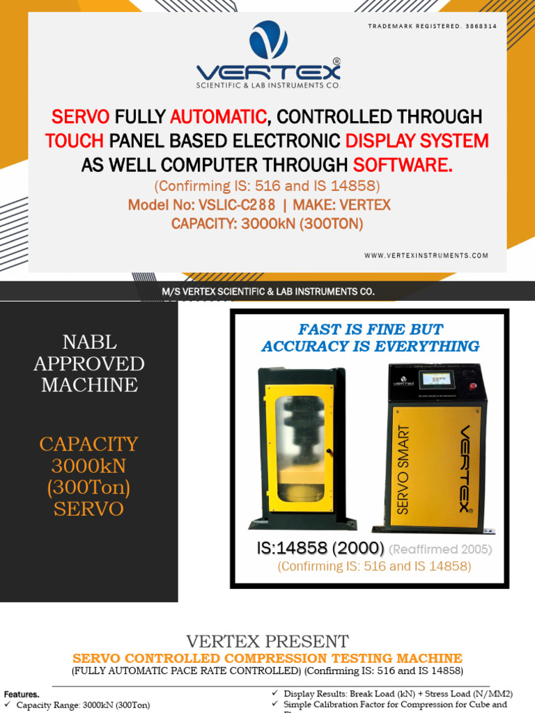 Vertex 7 Efficient Servo Controlled Automatic Compression Testing ...