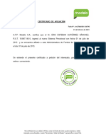 Certificado AFP