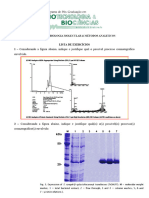 Lista de Exercícios - Cromatografia Pgbiotec 2015-1