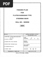 Pacific Pride F-19 Finished Plan For Flutek-Kawasaki Type Steering Gear Hull No - s059